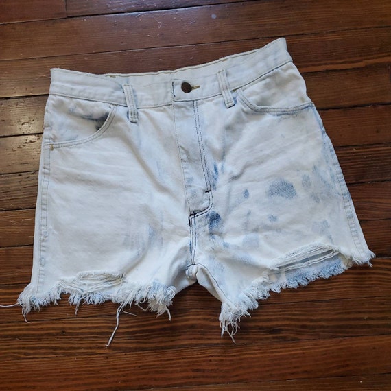 size 29 women vtg 80s 90s Rustler Bleached Light … - image 2