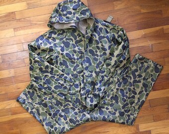 Vtg Stearns Dry Wear Duck Camo Jacket 