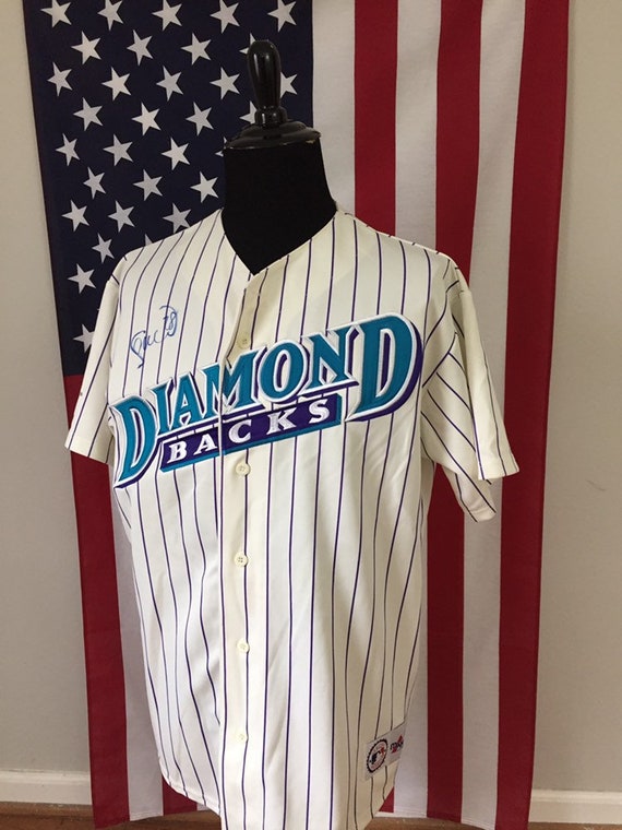 Vtg Arizona Diamondbacks Shea Hillenbrand Signed Pinstripes 