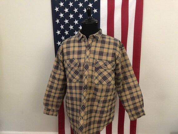 XL Vintage 90s Northwest Blue Quilted 
