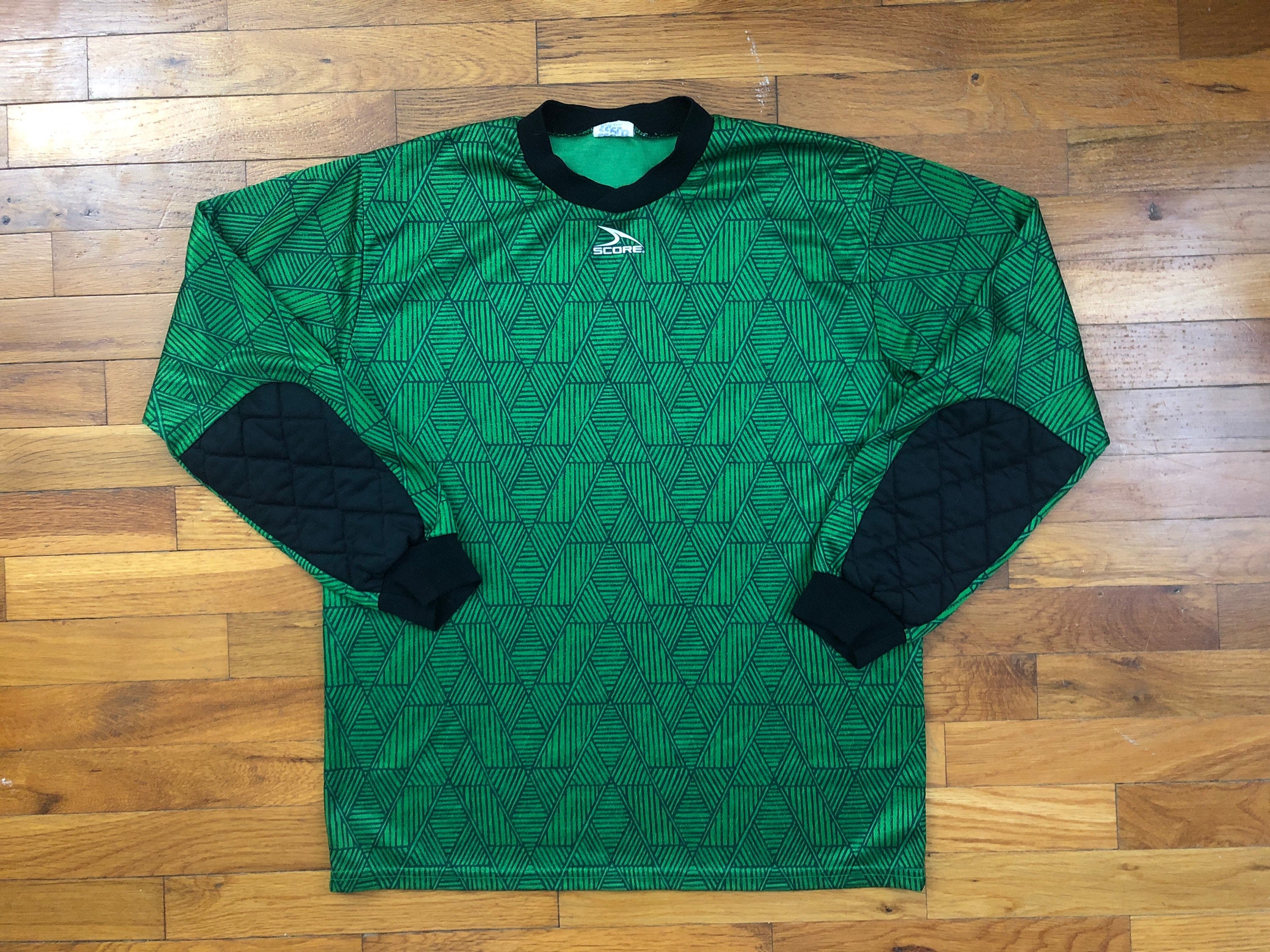 Vintage 90s Score Goalie Shirt Jersey Mens MEDIUM