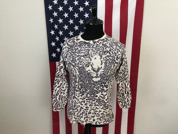 Grey cheetah deals sweater