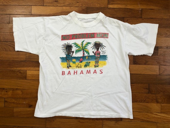 vtg Beavis and Butthead Bahamas Weed T-Shirt men's
