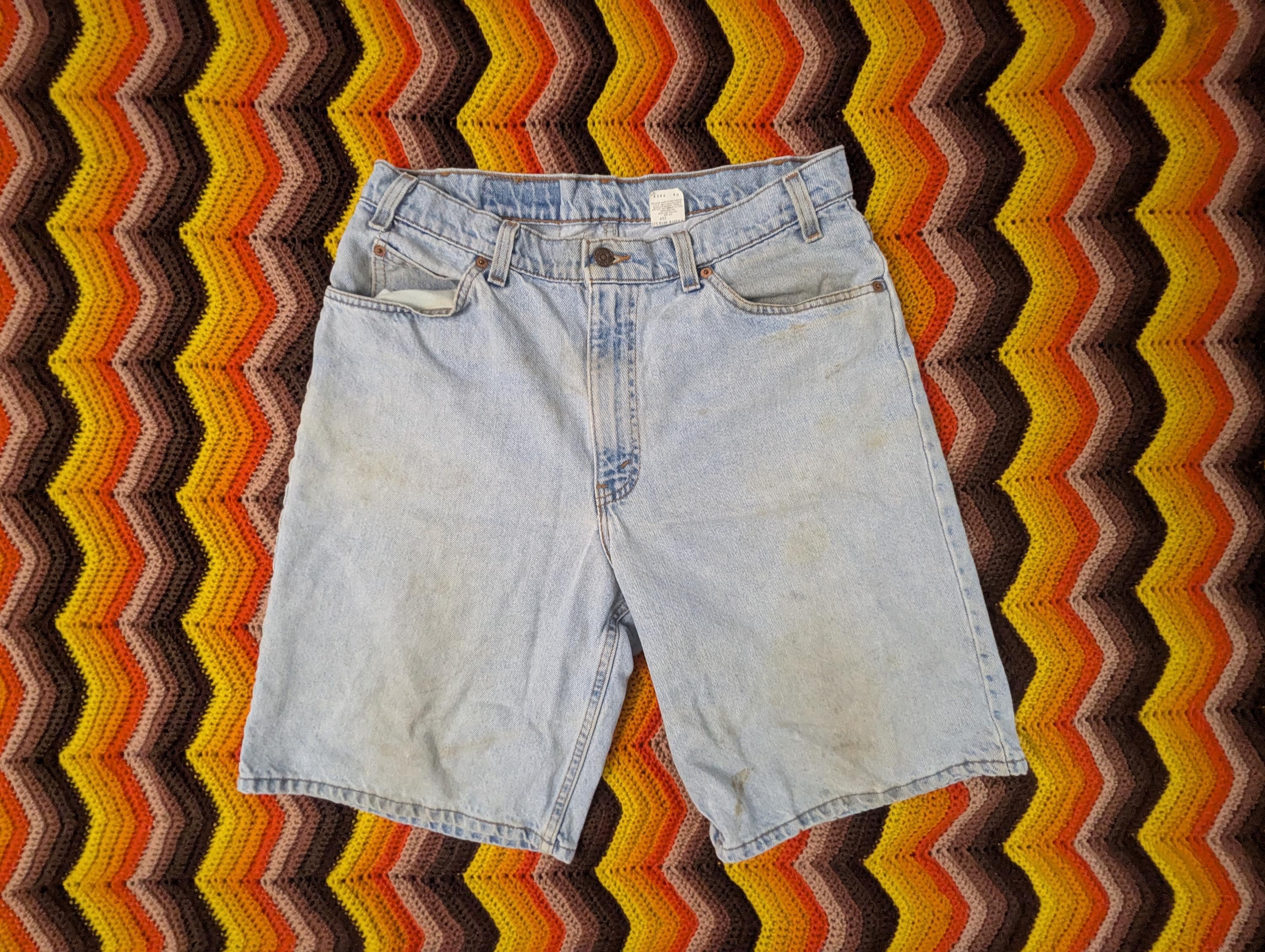 90s USA製 Levi's 560 Remake Baggy Shorts 478™ Baggy Shorts - Blue | Levi's® MC
