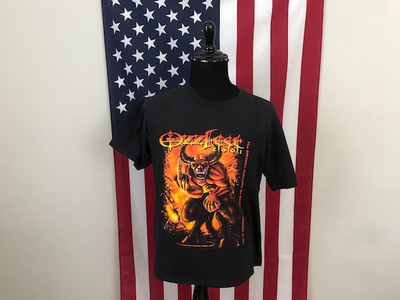 Large Vintage Ozzfest 2001 Metal Festival T-shirt Men