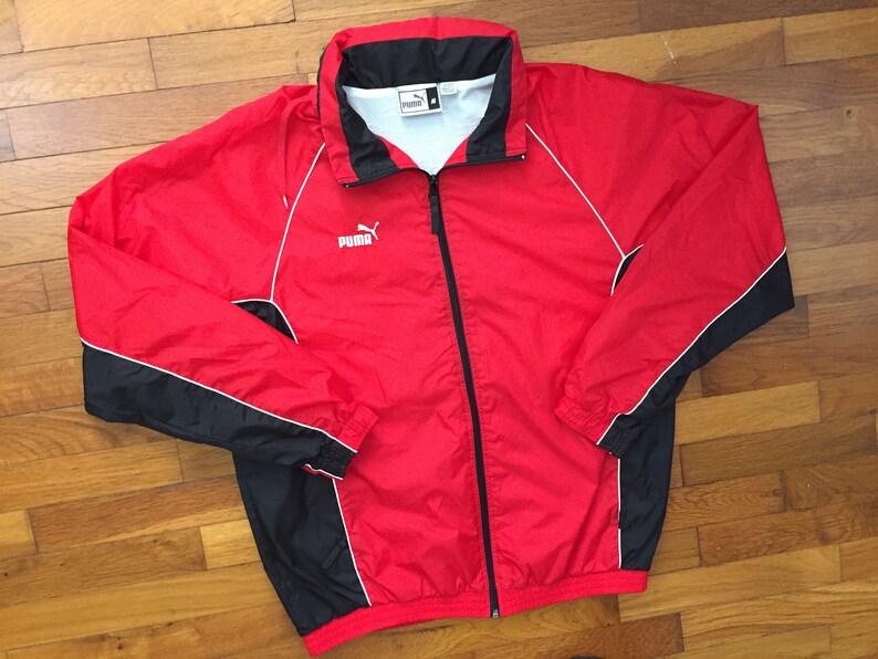 red puma windbreaker