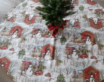 Christmas Concepts Christmas Tree Skirt 21 Inch Snowman Christmas Decorations