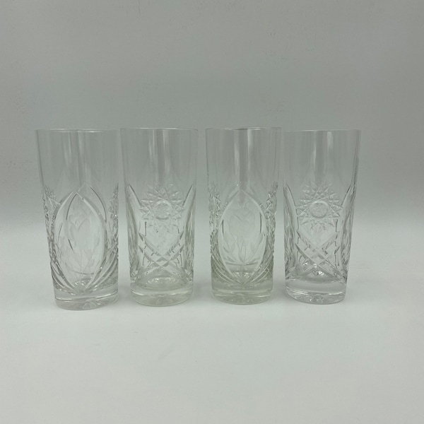 Lead Crystal Highball Glasses Etsy