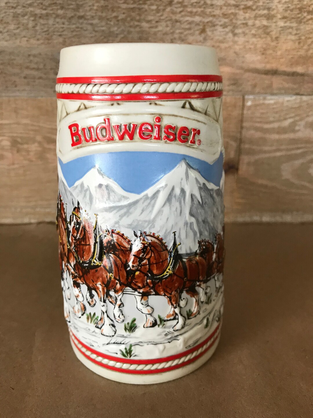 Budweiser Beer Stein 1985 A Series Beer Mug Anheuser Busch Etsy Canada