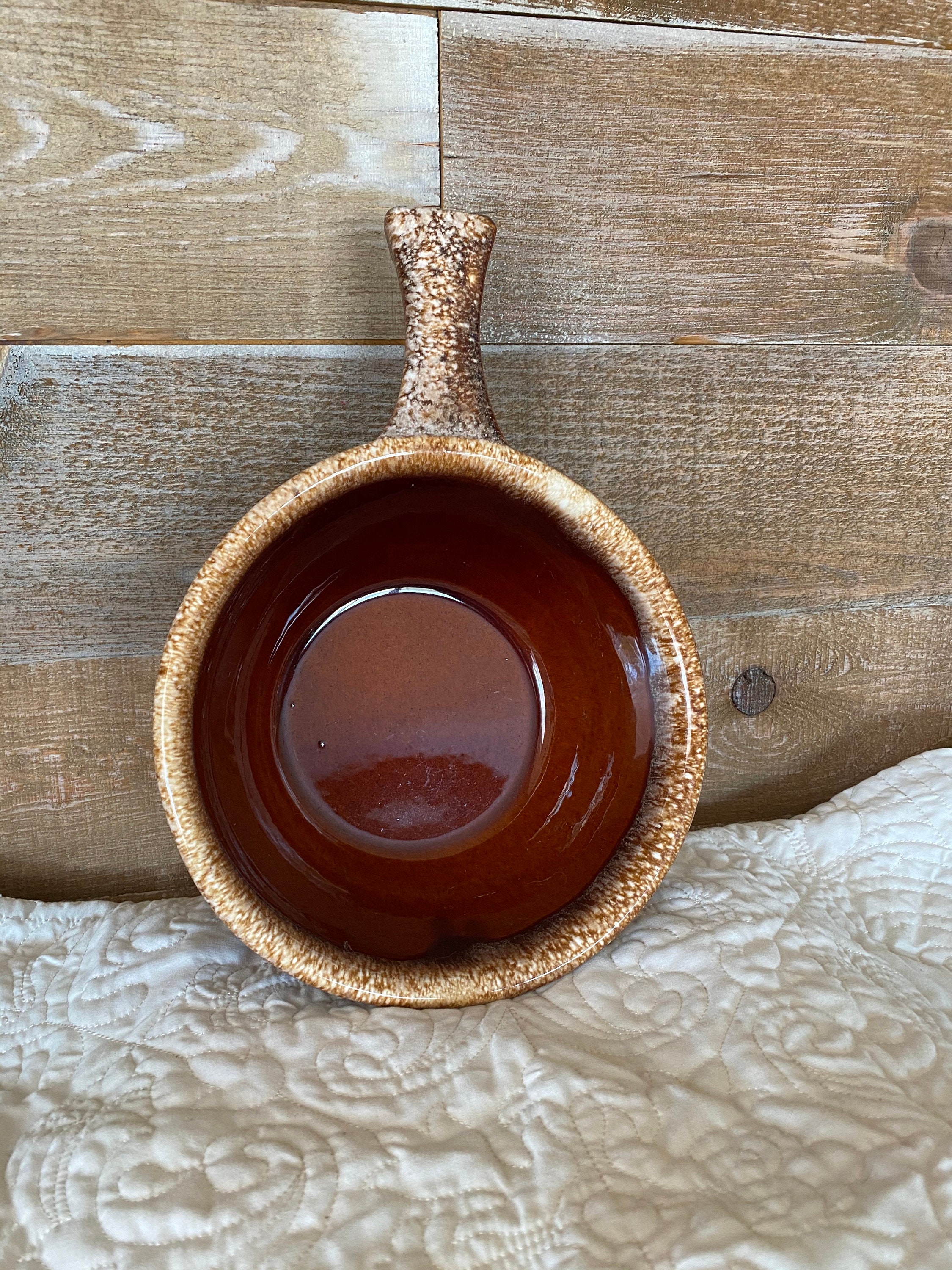 Hull Pottery Large Brown Drip Cooking Pot Hull Oven Proof USA Etsy