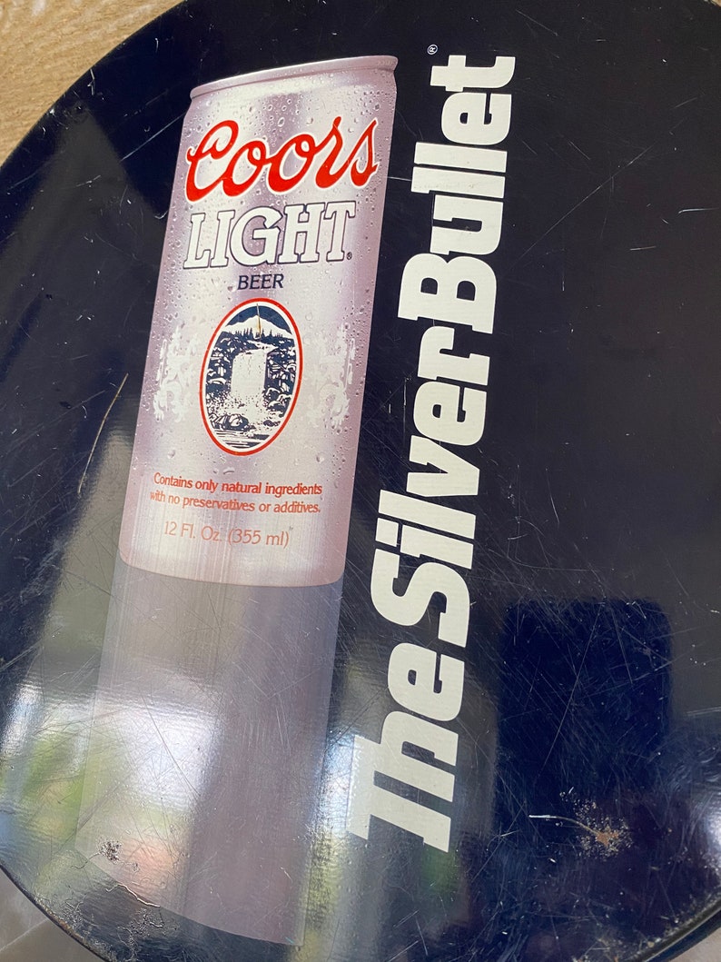 Coors Light the Silver Bullet Beer Serving Tray Vintage Coors Etsy