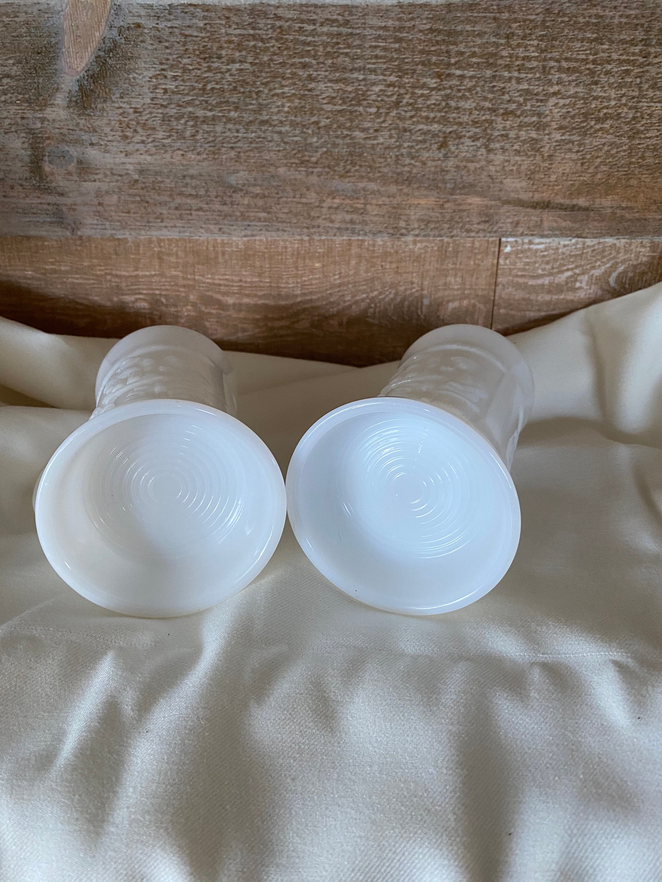 Milk Glass Beer Steins Beer Mugs Embossed Scene on Both Etsy Canada