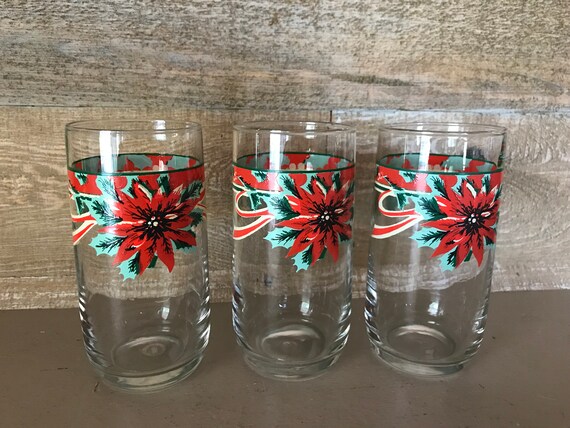 Christmas glass tumblers Clearance