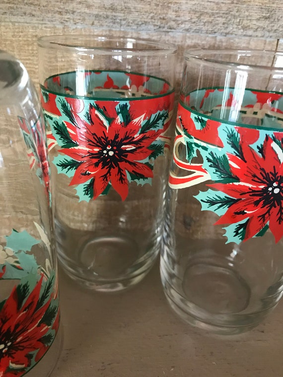 Just A Holly Jolly Mess- Christmas Glass Tumbler With Bamboo Lid