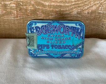 Edgeworth Extra High Grade Pipe Tobacco Larus and Bros Co Richmond Va USA Small Tin Vintage Collectible Tobacco Tin Little Tin Vintage
