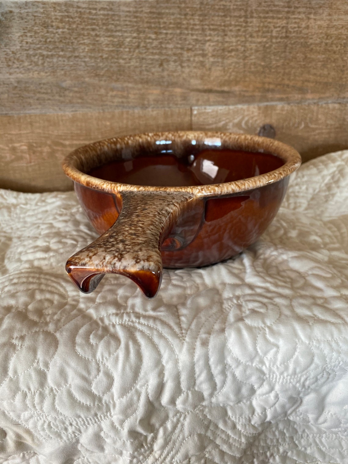 Hull Pottery Large Brown Drip Cooking Pot Hull Oven Proof USA Etsy