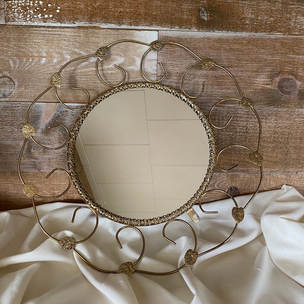 Brass Round Mirror Etsy
