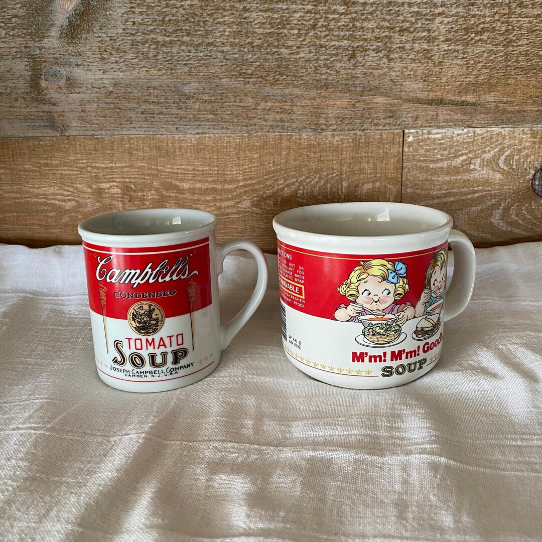 Campbell Soup Mug Set of Two Vintage Campbell Soup 125th Anniversary