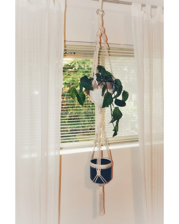 Macrame Double Plant Hanger | 2-tier - Etsy