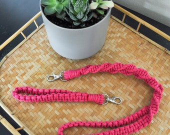 Hot Pink/Magenta Wristlet Keychain and Lanyards