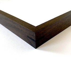 Black Walnut Frame / Custom Frame for Art Gallery /Thin Edge 1/2 inch Solid Walnut / minimalist / Handmade Modern diy