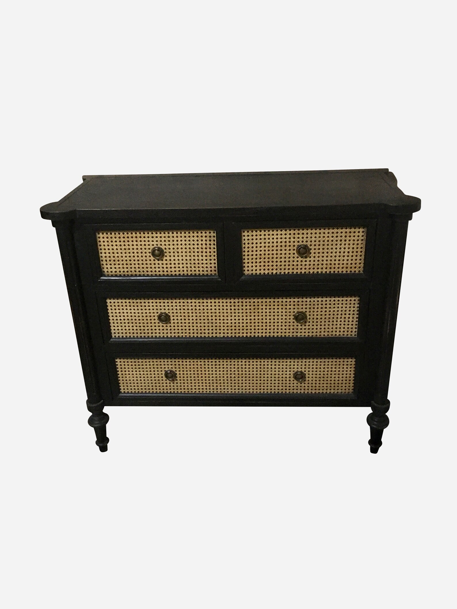 Solid Wood Woven Rattan Dresser Handmade Etsy