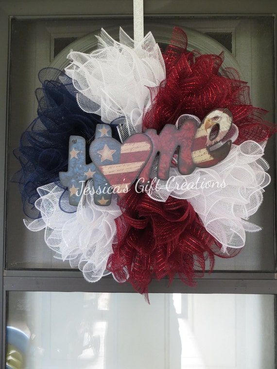 Ready to Ship Star Burlap WreathFront Door Wreath4th of July DecorMilitaryRed White and BlueCamouflageEverydayWelcomeUSAAmerica