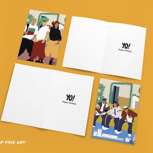 Coffret hip hop pour les fêtes - 10 cartes dope + enveloppes + boîte