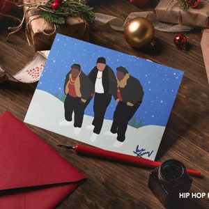 Les gros garçons aiment Noël, cartes de vœux hip hop