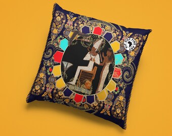 Navy God,  Hip Hop Home Décor, Designer Throw Pillow