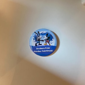 Brothers From Another Paintbrush Celebration Button