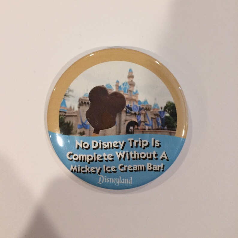 Mickey Ice Cream Bar Celebration Button