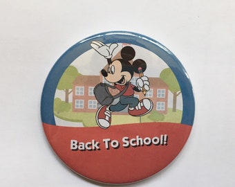 Back To School Mickey Mouse Celebration Button