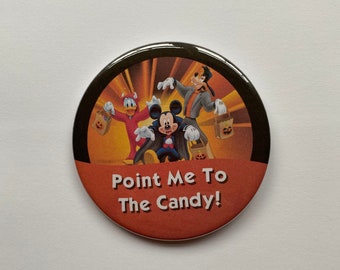 Point Me To The Candy! Celebration Button