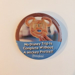 No Disney Trip...Mickey Pretzel Celebration Button