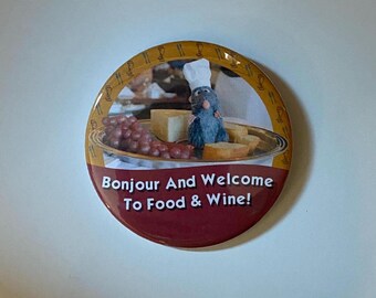 Food and Wine Celebration Button