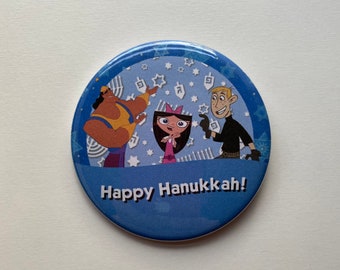 Happy Hanukkah! Celebration Button