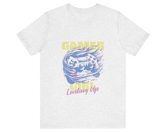Gamer Girl Leveling Up Tshirt, Girl Gamer Shirt, Gift For Gamer, Gamer Girl Accessories, Gamer Girl Tshirt, Girls Game,