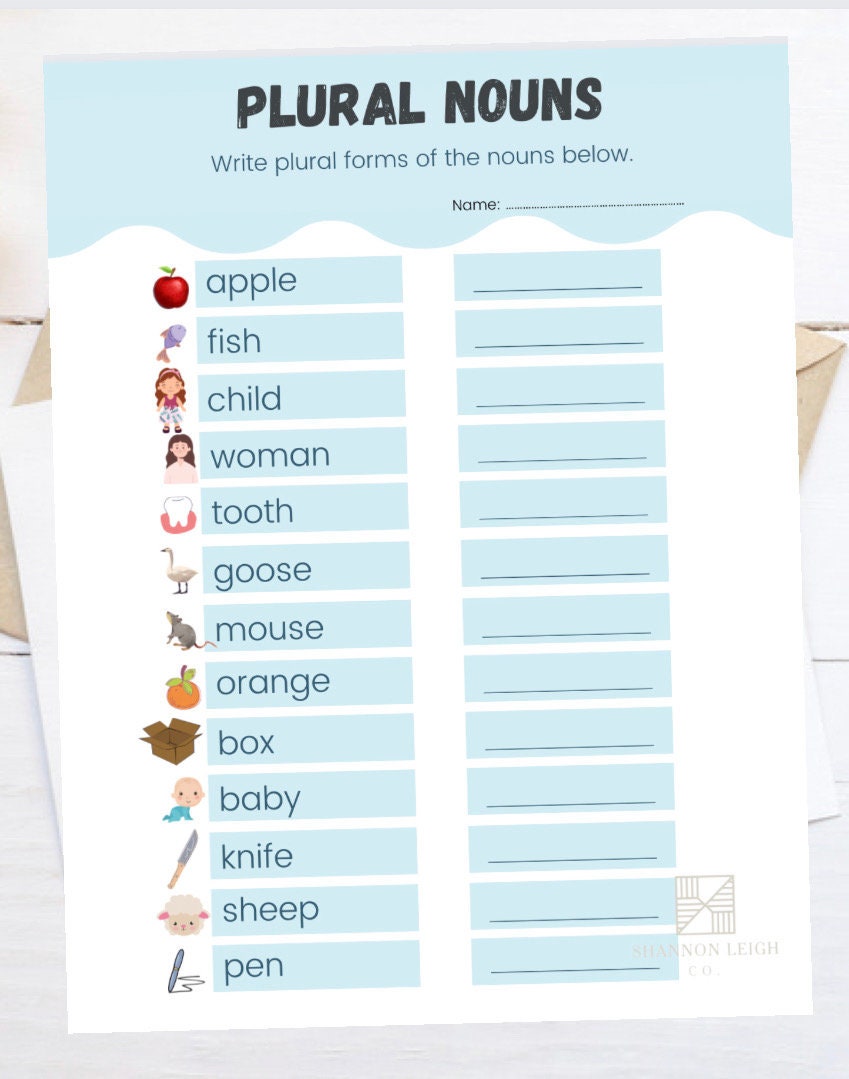 Noun Printable, Noun Worksheet, Kindergarten Printable, Grammar ...