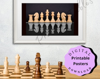 16x20 in Chess player gift Digital File Wall art Chess lovers art Instant Download Use BOGO22 coupon to get 2nd poster free Poster