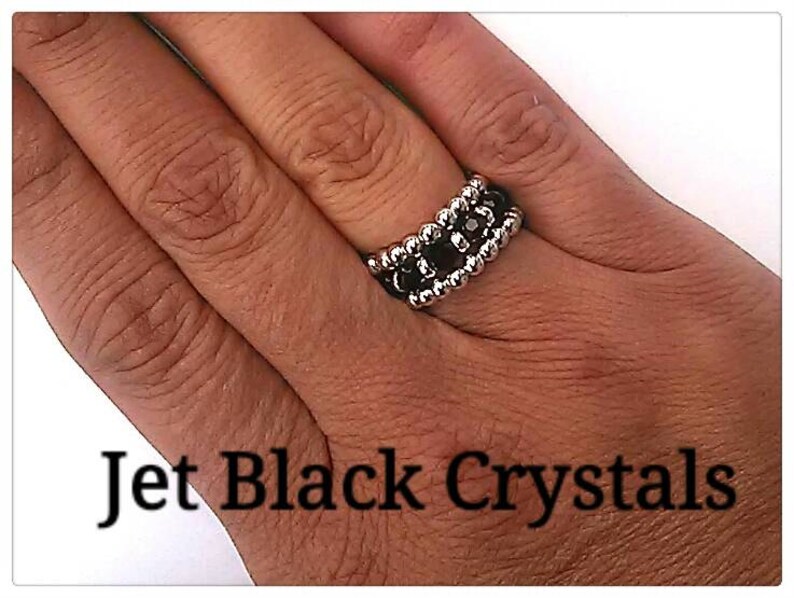 swarovski crystal birthstone rings