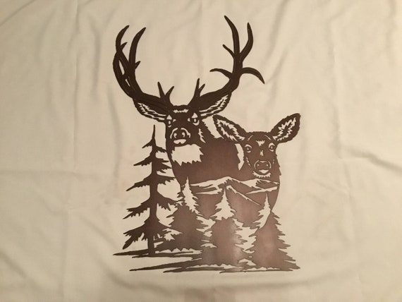 Mule deer metal art deals