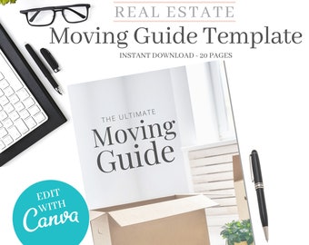 Realtor Moving Guide Template: Editable Real Estate Marketing (Canva)