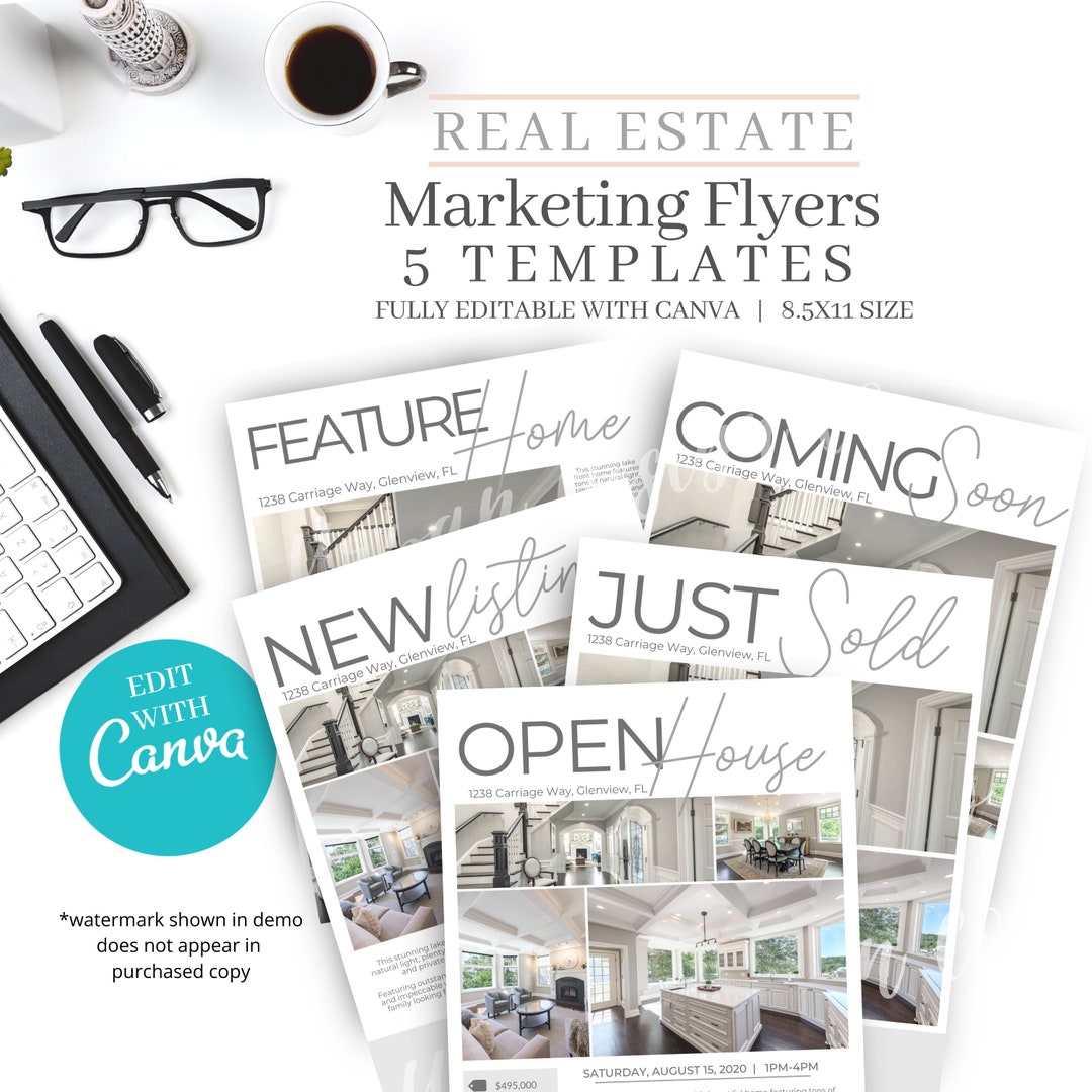 Real Estate Flyer Template: Editable Realtor Marketing (canva) - Etsy