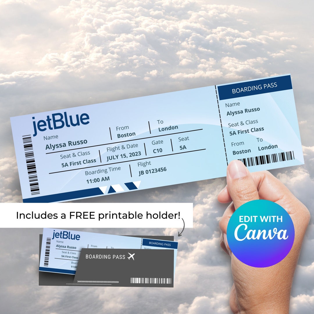 Boarding Pass, Plane Ticket, Airplane Ticket, Surprise Trip, Airplane