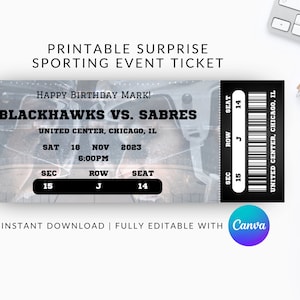 Überraschungs-Hockey-Spielkarte, druckbare Sport-Überraschungskarte, Hockey-Überraschungskarte, druckbare Hockeykarte, Hockey-Karte,
