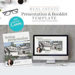 Real estate presentation, Realtor presentation, Real Estate Buying, Selling, Real estate marketing, Realtor marketing tools, Canva editable