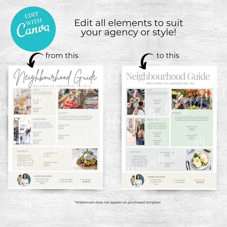 Neighborhood Guide, Real Estate Neighborhood Guide, Flyer, Real Estate