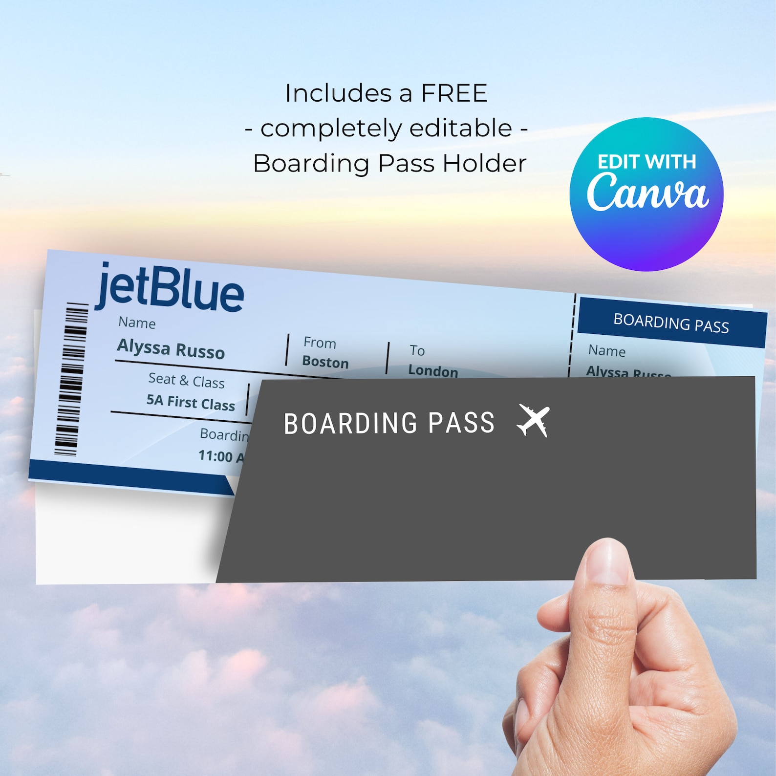 Boarding Pass, Plane Ticket, Airplane Ticket, Surprise Trip, Airplane