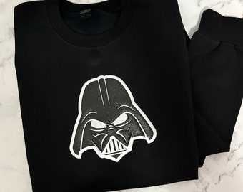 Dark Jedi Applique Embroidered Crewneck